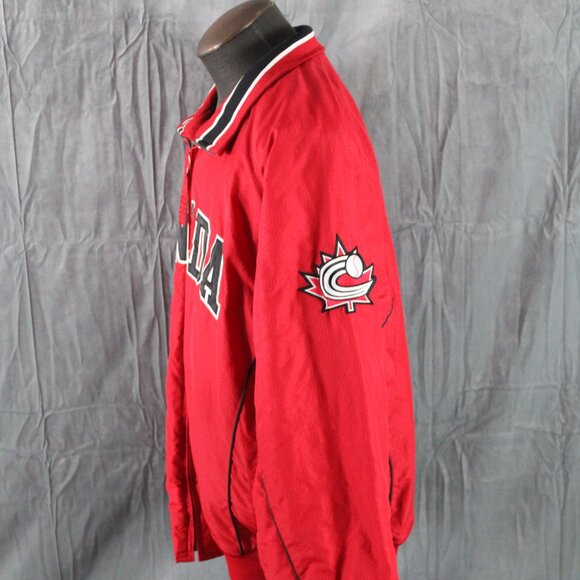 Team Canada Jacket (Retro) - World Classic of Baseball by Majestic - Men's 2xL - Picture 4 of 8